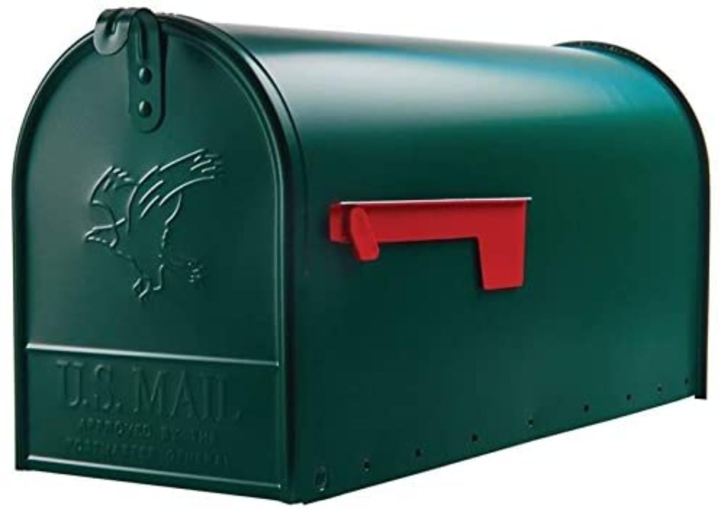 Post Mounted Mailbox Color: Green, Solar #E16G GRN Large T2 Rural