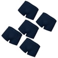thumbnail image 3 of 5 uds. Calzoncillos de algodón para hombre, calzoncillos elásticos y transpirables, ropa interior, pantalones cortos, talla 4XL (azul marino), 3 of 7