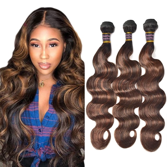 Extensiones de cabello GzorouzR P4/30 Body Wave Brazilian Remy