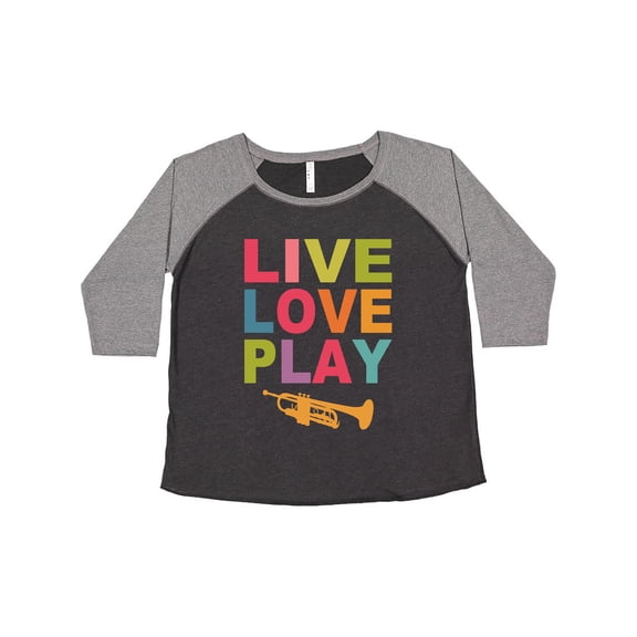 Inktastic Live Love Play The Trumpet Women's Plus Size T-Shirt
