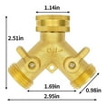 TWCTUWEN Garden Hose Dispenser Faucet Brass Dispenser With Rubber Washer And Tape Hose Connector
