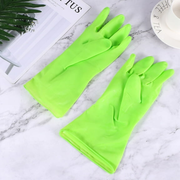 DECORNIJIA work gloves waterproof Dishwashing Gloves Thin Style Protect Hands 3 Pairs