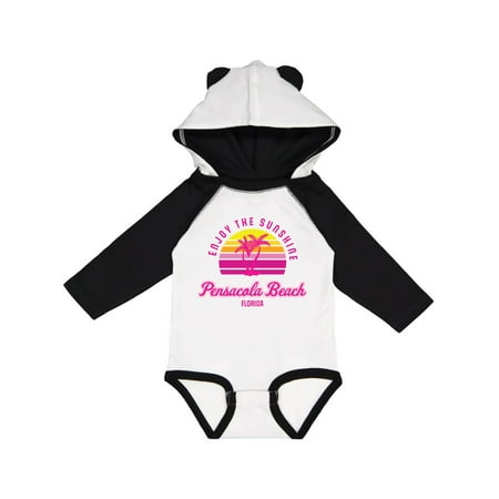 

Inktastic Summer Enjoy the Sunshine Pensacola Beach Florida in Pink Gift Baby Boy or Baby Girl Long Sleeve Bodysuit