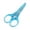 Blue, variant on Mini Scissors Transparent Ergonomic Handle Small Sharp Stainless Steel Blade Portable Compact Scissors for Art Work