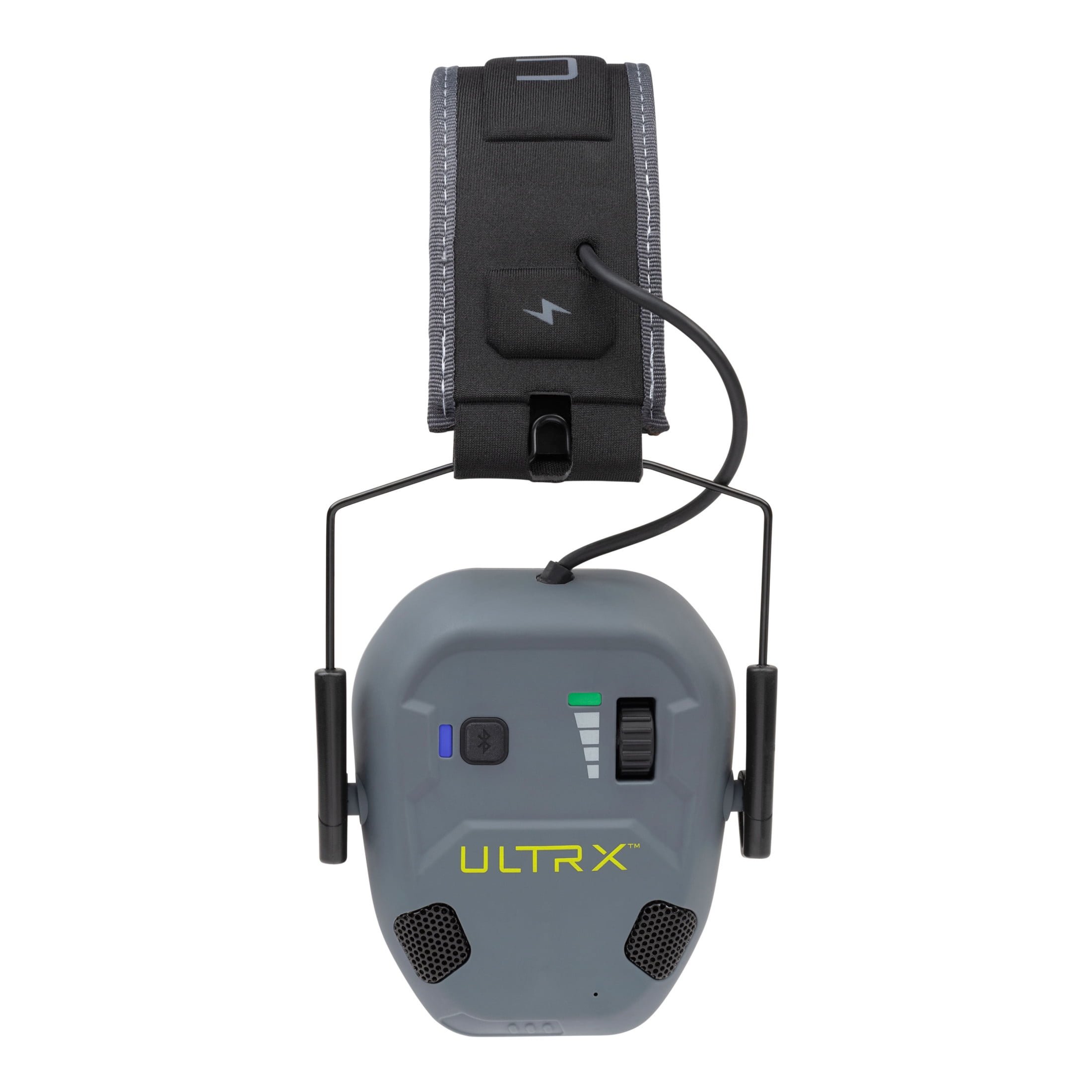 Ultrx Bionic Fuse Ion Bluetooth Electronic Earmuff, Slate
