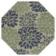 thumbnail image 3 of JONATHAN Y SANTA MONICA 8' Octagon Area Rug, Zinnia Floral Textured Weave - Navy/Green, SMB110B-8TGN, 3 of 5