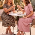 thumbnail image 6 of Airmenty Two Piece Skirt Set for Women Midi Dress Sets Summer Casual Vacation Travel Matching Set with Pockets S-2XL, 6 of 8