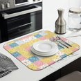 thumbnail image 3 of Pioneer Flower Floral Print Pattern Kitchen Dish Drying Mat 1 Pack, Ultra Absorbent Microfiber Drainer Mat, 16"x18", 3 of 6