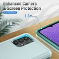 thumbnail image 3 of Samsung Galaxy A32 5G Case(Not for A32 4G) Heavy Duty Shockproof Military-Grade Wireless Charging Support Phone Case for Galaxy A32 5G 6.4"(Green), 3 of 15