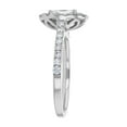 thumbnail image 6 of 14K White Gold 1-1/3 cttw. Certified Diamonds Oval-cut Halo Engagement Ring by Hollywood Hills Jewelers, 6 of 6