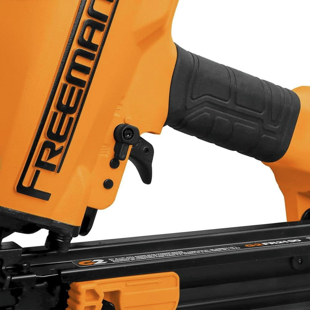 Freeman G2FR2190 2nd Generation Pneumatic 21 Degree 3-1/2" Framing Nailer with Adjustable Metal Belt Hook and 1/4" NPT Air Connector