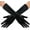 Black, variant on YooGuoGuo Opera Party Velvet Gloves - Short Tea Party Gloves 1920s Flapper Costume Accessories for Women