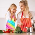 thumbnail image 2 of PASHOP 2 Pack Kids Apron Rainbow Unicorn Aprons With Pockets for Girls Boys Toddler Apron for Painting Cooking Baking 3-12 Years, 2 of 6