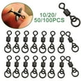 thumbnail image 2 of 10/20/50/100 Pcs Chod Swivel Size 8# Carp Fishing Flexi Ring Swivels, 2 of 5