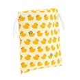 thumbnail image 1 of 1 Pc Bolsa de Cosméticos de Algodón Amarillo para Mujeres, Duradera, con Cierre de Cuerda, Ideal para Viajes de Negocios, 1 of 3