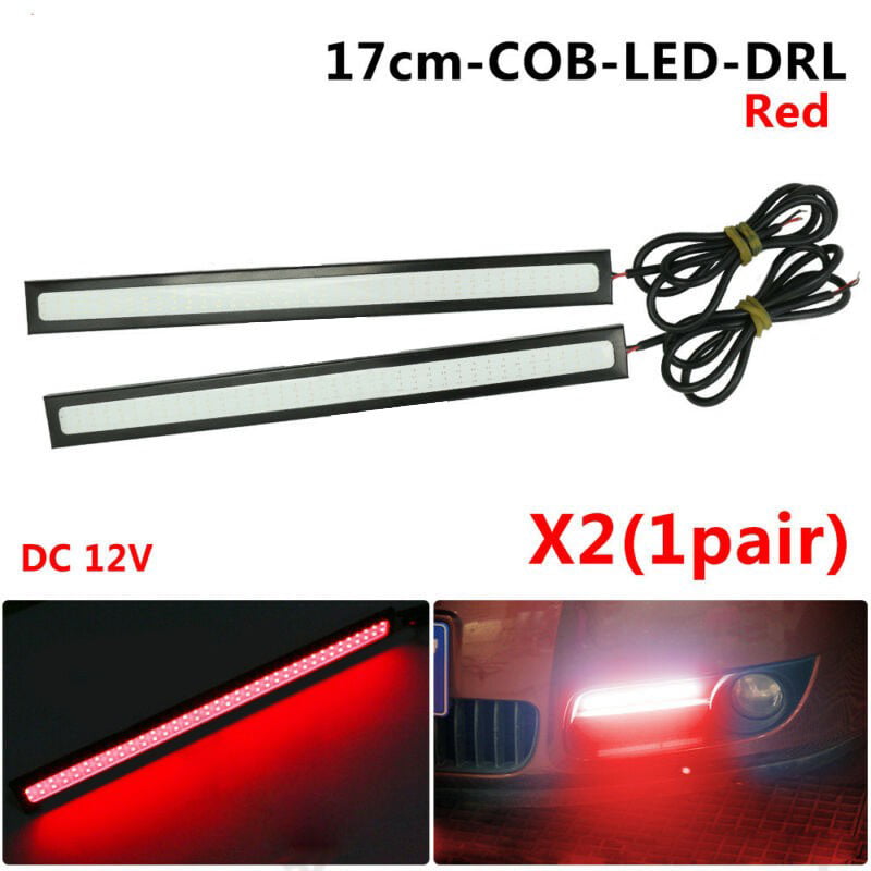 Super Bright COB LED Light Strip For Car Waterproof Driving DRL Fog Lamp 12V ED 