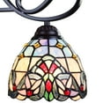 thumbnail image 5 of RADIANCE Goods Tiffany-Style Blackish Bronze 3-Light Victorian Mini-Chandelier 25" Wide, 5 of 8