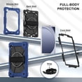 thumbnail image 6 of Case for Samsung Galaxy Tab A11 8.7" 2025 SM-X133 / SM-X135, Rugged Shockproof Case with Crossbody Strap [360° Rotating Hand Strap] & Adjustable Stand, S, 6 of 9