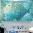 thumbnail image 1 of Tapestry Big Fish Little House para pared, 120 x 80 cm, microtela, 1 of 3