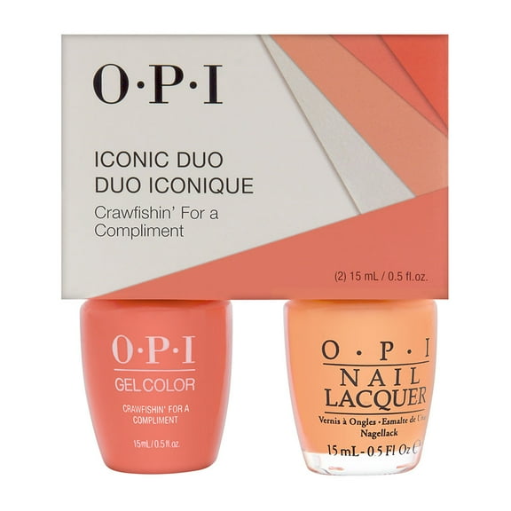 OPI Iconic GC/NL Duo  - GelColor Soak-Off Gel Lacquer   Nail Lacquer GCN58 / NLN58 Crawfishin' For a Compliment