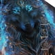 thumbnail image 3 of Balery Cool Blue Light Wolf Gorra de béisbol de tamaño ajustable para correr, entrenar y actividades al aire libre. Gorra de papá para todas las estaciones., 3 of 6