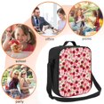 thumbnail image 5 of Naloa Rose Flowers Lunch box Lunch bag for men women Large capacity Lunchbox Insulated Lunch bag Lunch box cooler, 5 of 7