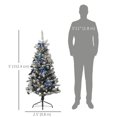 thumbnail image 3 of HOMCOM 5ft Prelit Artificial Christmas Tree w/ Blue Ornaments, LED Lights, 3 of 10