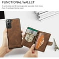 thumbnail image 5 of Case for Samsung Galaxy S22 Plus [Not for S22 or S22 Ultra], Detachable Magnetic Wallet Credit Card Slot Kickstand Cover Support Wireless Charging Compatible with Samsung Galaxy S22 Plus (Brown), 5 of 16