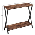 thumbnail image 4 of Console Table, Sofa Tables Narrow Entryway Table with Outlet, Shelf and Metal Frame, 33.5” Behind Couch Table Industrial Hallway Table for Living Room, Foyer, Bedroom, 4 of 9