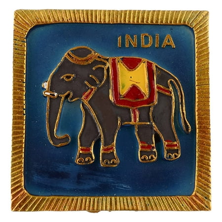 

diollo Indian Elephant design 02 Refrigerator Magnets Home and Office