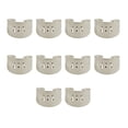 thumbnail image 2 of 10 Piezas Ajustables Anillos Base de Anillos en Blanco para Fabricación de Joyas Blanco K, 2 of 8