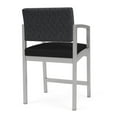 thumbnail image 5 of Lenox Steel Reception Waiting Hip Chair / Silver Steel / Dark Gray / Black, 5 of 5