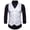 White, variant on Fesfesfes Men's Fashion Everyday Party Casual Print Double Breasted Blazer Jacket