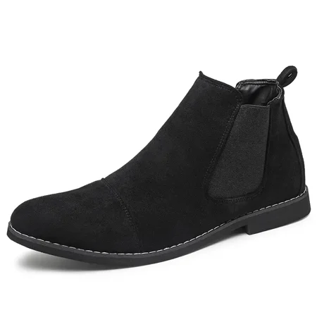 

Men‘s Chelsea Boots Lightweight Casual Slip On Ankle Boots Classic Elastic Dress Boots Fall/Winter