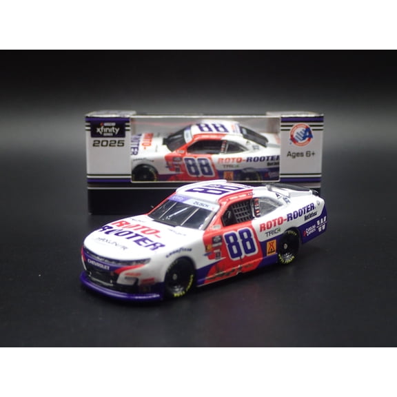Open Box 2025 CHEVROLET 88 CONNOR ZILISCH ROTO ROOTER NASCAR 1:64 SCALE DIECAST MODEL CAR
