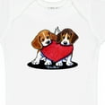 thumbnail image 4 of Inktastic Beagle Heartfelt Duo Boys or Girls Baby Bodysuit, 4 of 5