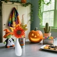 thumbnail image 4 of Orange Halloween Pumpkin Bouquet - 11"-18" Fall Thanksgiving Decor with Realistic Leaves - Festive Table Centerpiece for Home, Office & Christmas Holiday Decorations, 4 of 6