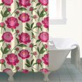 thumbnail image 4 of Pioneer Flower Floral Print Pattern Shower Curtain 72"x72", Bathroom Decorative Shower Curtain Set with 12 Hooks, Waterproof Washable, 4 of 6