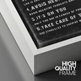 thumbnail image 5 of IDEA4WALL Framed Canvas Print 12 Rules for Living Your Best Life Inspirational Guide Illustrations Wall Art Contemporary Relax/Calm Artwork for Living Room, Bedroom, Office - 24"x36" WHITE, 5 of 5