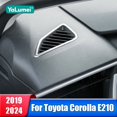 thumbnail image 2 of Cubierta de salida de ventilación de acero inoxidable para salpicadero de coche, accesorios híbridos para Toyota Corolla E210 2019 2020 2021 2022 2023 2024, 2 of 5