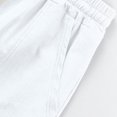 thumbnail image 7 of Thousandth Men Fashion Cargo Shorts Loose Fit Linen Casual Multi Pocket Breathable Drawstring Elastic Waist Lightweight Summer Beach Short Pants, 7 of 7
