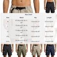 thumbnail image 3 of FRSASU Men's Work Cargo Shorts Lightweight Elastic Waist Belted Cargo Pockets Beach Casual Outdoor Work Wear Shorts for Men Blue, 3 of 9