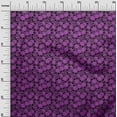 thumbnail image 2 of oneOone Cotton Cambric Purple Fabric Skull Quilting Supplies Print Sewing Fabric By The Yard 42 Inch Wide, 2 of 4