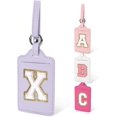 TRAHOOUnique Initial Letter Luggage Tags for Suitcases, Monogrammed