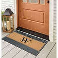 thumbnail image 5 of A1HC Natural Rubber & Coir 24x36 Monogrammed Doormat For Front Door, Anti-Shed Treated Durable Doormat for Outdoor Entrance, Heavy Duty, Low Profile, Easy to Clean, Long Lasting Front Porch Entry Rug, 5 of 7