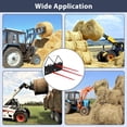 thumbnail image 5 of ChaoLink Hay Spear 49in x3 Bale Spear with Short Slide, Quick Attach Square Hay Bale Spears 4000 lbs Capacity, Bale Hay Spike3pcs with 2 long spear slides, 5 of 7