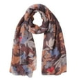 thumbnail image 4 of Hontri Chiffon Scarf in Clearance, Women Shawl Paris Yarn Autumn Print Scarves Scarf, Female Black One Size, 4 of 8
