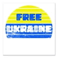 thumbnail image 1 of CafePress - Free Ukraine - Square Car Magnet 3" x 3", 1 of 1