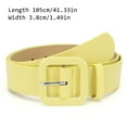 thumbnail image 3 of Colorful Square-Clasp Women's Belt, Soft PU Leather Adjustable Strap for Casual Outfits & Styles, 3 of 9