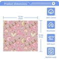 thumbnail image 5 of GZHJMY Valentine's Day Heart Cotton Washcloths Set of 2, 12"x12" Super Soft Absorbent Wash Cloths Bathroom Face Cloths Fingertip Towels for Gym Hotel and Spa, 5 of 7